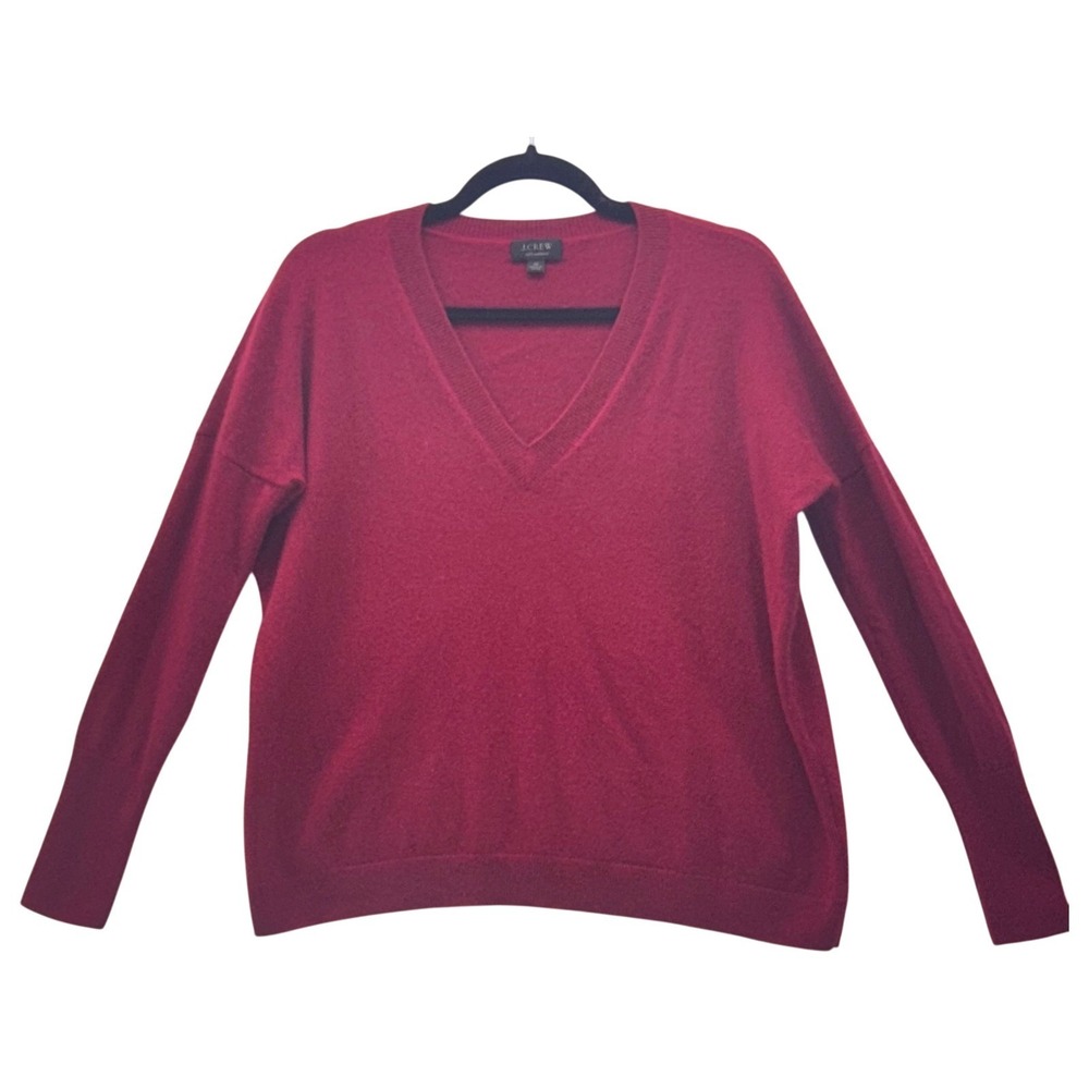 J Crew Cashmere Sweater Maroon XS‎